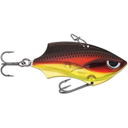 Rapala RapV Blade 5, 2 38 Oz, Vmc 6 And 8 Hooks, Metal Frame, Redfire RVB05RDF